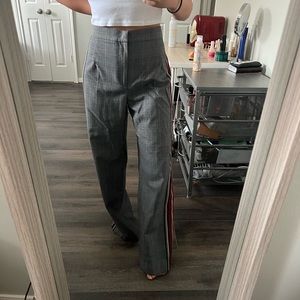 Zara Wide Leg Plaid Pants